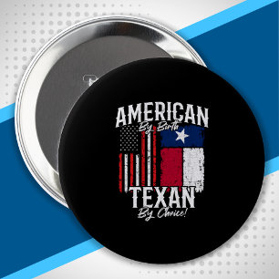 Texas Pride - Texas State Flag - Amerikaanse vlag Ronde Button 4,0 Cm