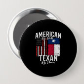 Texas Pride - Texas State Flag - Amerikaanse vlag Ronde Button 4,0 Cm (Voorkant /achterkant)