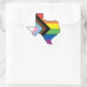 Texas Pride Voortgangsvlag Ronde Sticker (Tas)