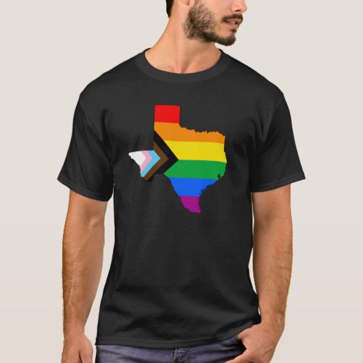 Texas Progress Pride T-shirt (Voorkant)
