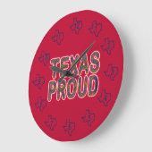 Texas Proud Bluebonnet Grote Klok (Hoek)