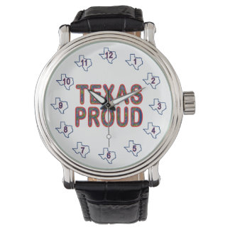 Texas Proud Bluebonnet Horloge
