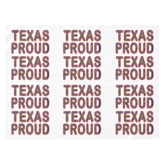 Texas Proud Bluebonnet Tafelkleed (Voorkant (Horizontaal))
