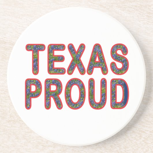 Texas Proud Bluebonnet Zandsteen Onderzetter (Voorkant)