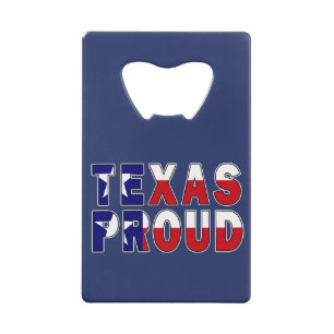 Texas Proud Flag Creditkaart Flessenopener