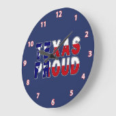 Texas Proud Flag Grote Klok (Hoek)