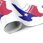 Texas Proud Flag Map Cadeaupapier (Rol Hoek)