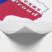 Texas Proud Flag Map Cadeaupapier (Hoek)