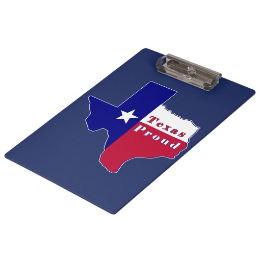 Texas Proud Flag Map Klembord (Gekanteld)