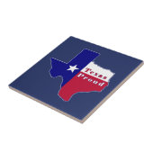 Texas Proud Flag Map Tegeltje (Zijkant)