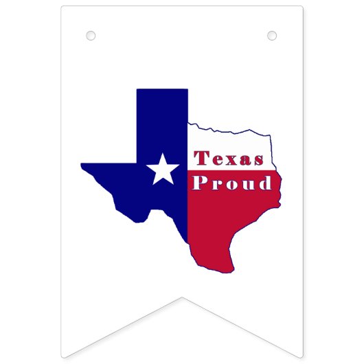 Texas Proud Flag Map Vlaggetjes (Tweede vlag)