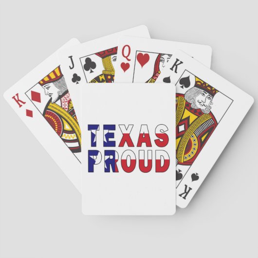 Texas Proud Flag Pokerkaarten (Achterkant)