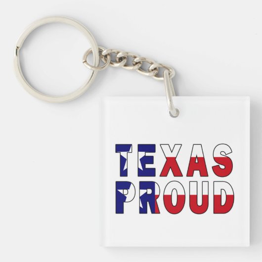 Texas Proud Flag Sleutelhanger (voorkant)
