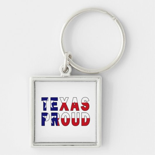 Texas Proud Flag Sleutelhanger (Voorkant)