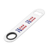 Texas Proud Flag Speed Flessenopener (Achterkant Gekanteld)