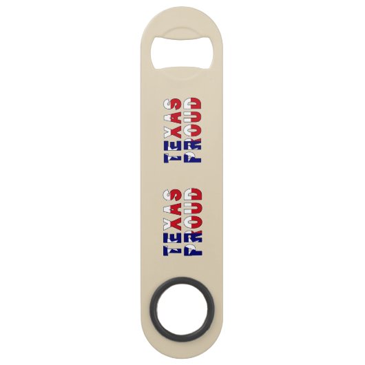 Texas Proud Flag Speed Flessenopener (Voorkant)