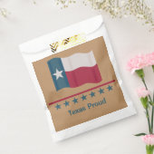 Texas Proud Lange Star Vlag Gepersonaliseerde Tan Bedankzakje (Gezegeld)