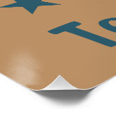 Texas Proud Lone Star Flag Stars gepersonaliseerd Perfect Poster (Hoek)