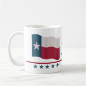 Texas Proud Lone Star Vlagnaam Gepersonaliseerd Wi Koffiemok (Links)
