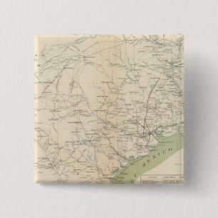 Texas, pt of NM Vierkante Button 5,1 Cm