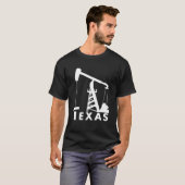 Texas Pumpjack Oil Derrick T T-shirt (Voorkant volledig)