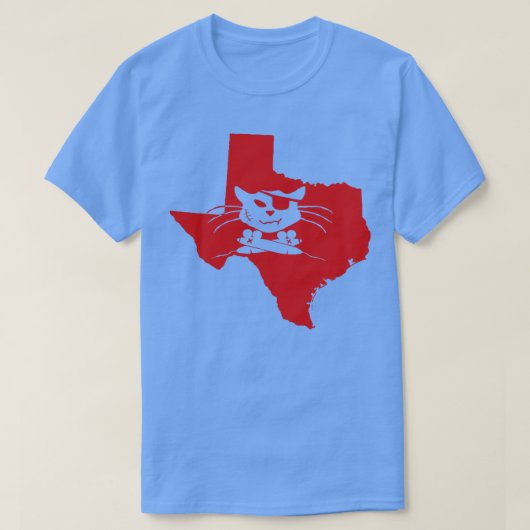 Texas Purrate T-shirt (Design voorkant)