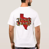 Texas Quads Logo gestapeld - Wit T-shirt (Achterkant)