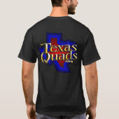 Texas Quads Logo gestapeld - zwart T-shirt (Achterkant)