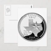 Texas Quarter Briefkaart (Voorkant / Achterkant)