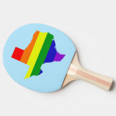 Texas Rainbow Tafeltennisbatje (Zijkant)