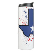 Texas Rally Cry Thermische Tumbler Thermosbeker (Gedraaid links)
