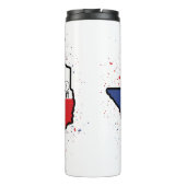 Texas Rally Cry Thermische Tumbler Thermosbeker (Achterkant)