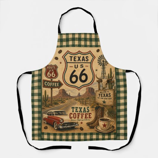 Texas Ranch Coffee Kitchen Americana Schort (Voorkant)