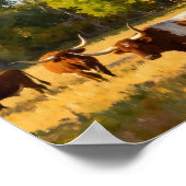 Texas Ranch House in Fall Poster (Hoek)