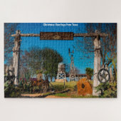 Texas Ranch Scene. Jigzaag Puzzle Legpuzzel (Horizontaal)