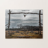 Texas Ranch Scene. Jigzaag Puzzle Legpuzzel (Horizontaal)
