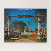 Texas Ranch Scene. kerstcadeautjes Legpuzzel (Horizontaal)