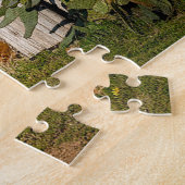 Texas Ranch Scene. Kerstgroeten Legpuzzel (Zijkant)