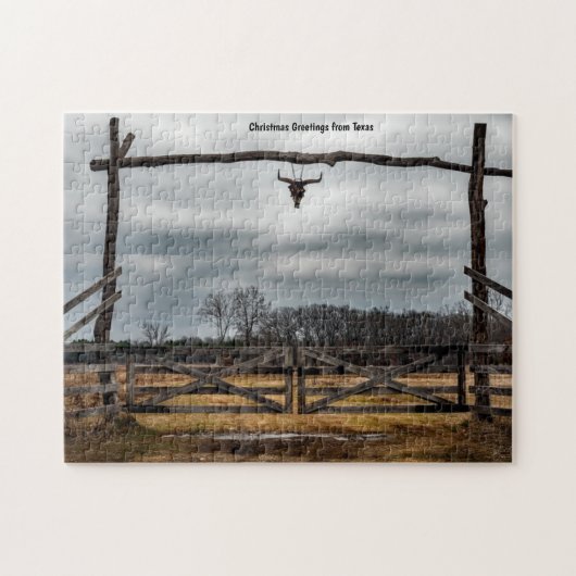 Texas Ranch Scene. Legpuzzel (Horizontaal)