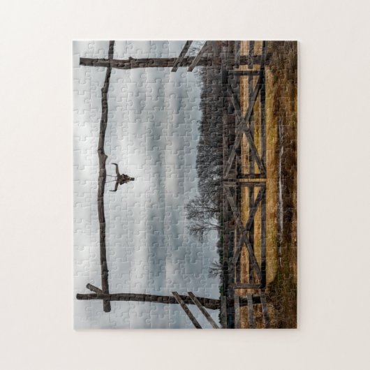 Texas Ranch Scene. Legpuzzel (Verticaal)