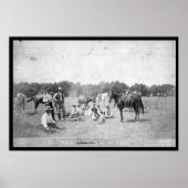 Texas Rangers in Camp Poster (Voorkant)