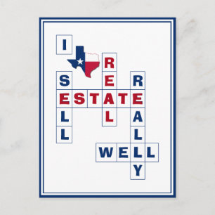 TEXAS Real Estate Realtor Briefkaart