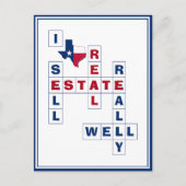 TEXAS Real Estate Realtor Briefkaart (Voorkant)