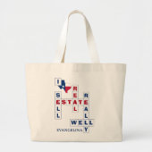 TEXAS Real Estate Texan Realtor Grote Tote Bag (Voorkant)
