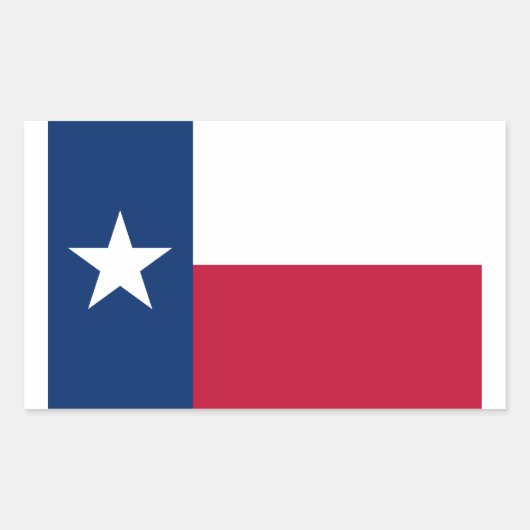 Texas Rechthoekige Sticker (Voorkant)