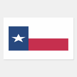 Texas Rechthoekige Sticker