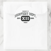 TEXAS Recovery Ronde Sticker (Tas)