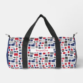 Texas Red & Blue Wonky Squares & Rectangs Plunjezak (Voorkant)