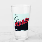 Texas Red Neon Lights Verenigde Staten Glas (Voorkant)