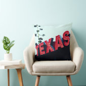 Texas Red Neon Lights Verenigde Staten Kussen (Stoel)